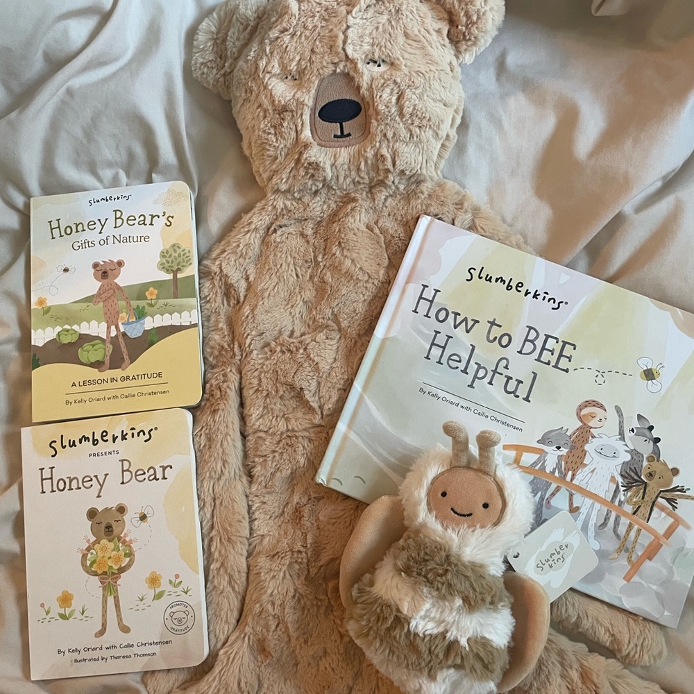 Slumberkin Honey Bear with extras